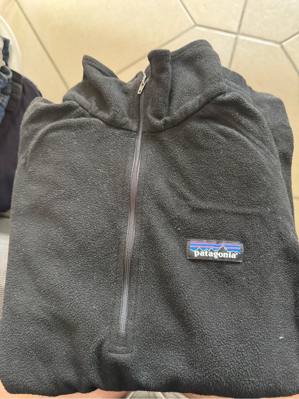 Patagonia women’s Black Fleece Quarter-Zip Jacket